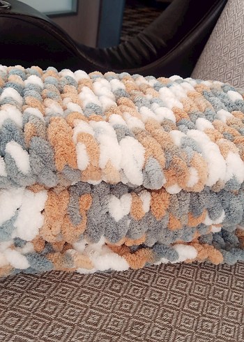 Gri Örgü Çocuk Battaniyesi - Görsel 6