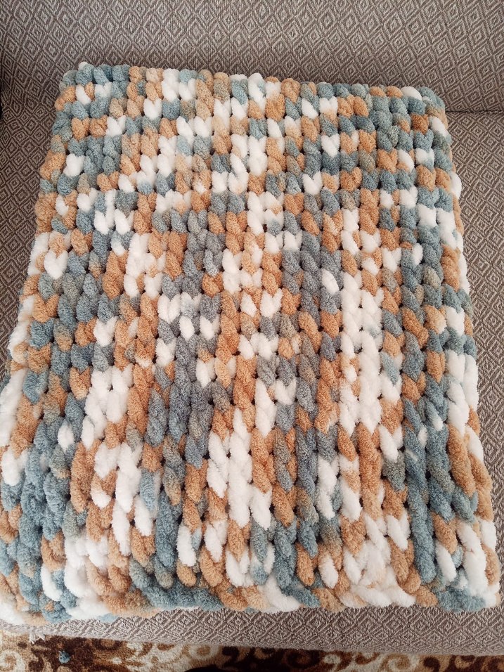 Gri Örgü Çocuk Battaniyesi - Görsel 4