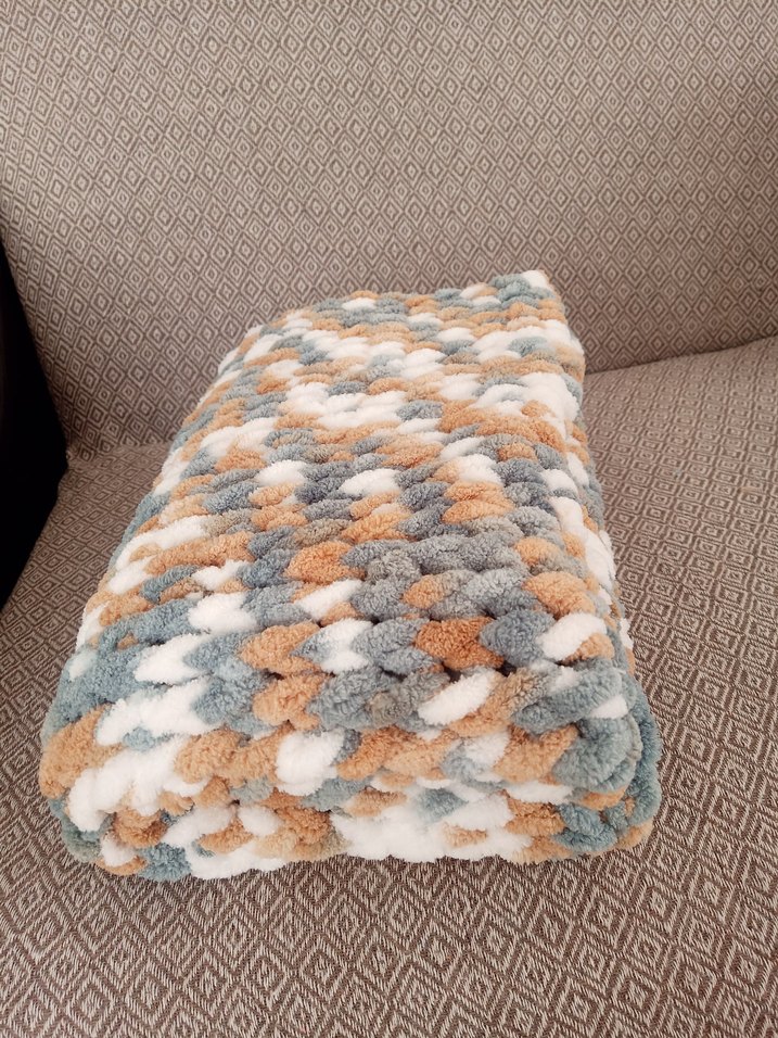 Gri Örgü Çocuk Battaniyesi - Görsel 3