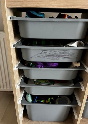 Gri Çocuk Raf Ünitesi - Görsel 2