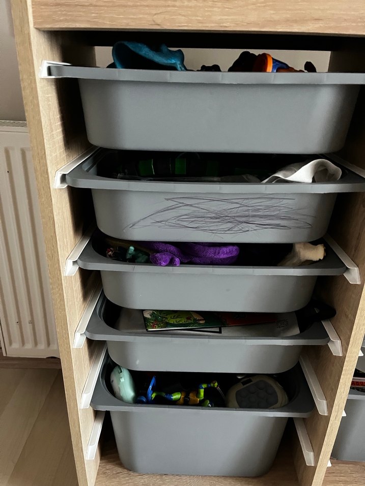 Gri Çocuk Raf Ünitesi - Görsel 2