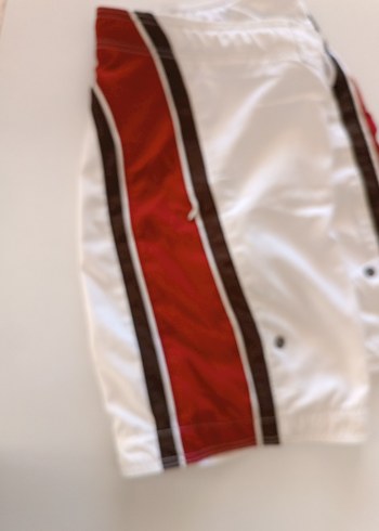 Beyaz Mini Kemerli Erkek Deniz Şortu - Görsel 2