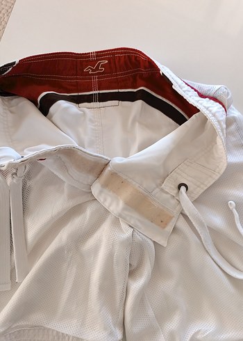 Beyaz Mini Kemerli Erkek Deniz Şortu - Görsel 5