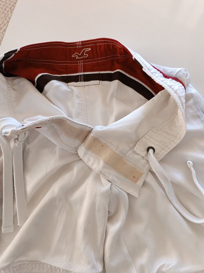 Beyaz Mini Kemerli Erkek Deniz Şortu - Görsel 5