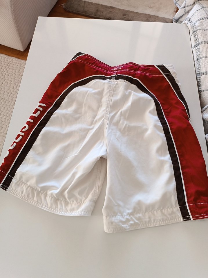 Beyaz Mini Kemerli Erkek Deniz Şortu - Görsel 3