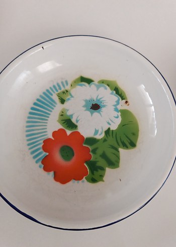 Çiçek Desenli Renkli Tabak Seti - Görsel 2