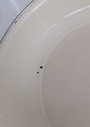 Turuncu Çiçek Desenli emaye Kase - Görsel 3