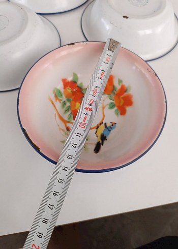 Çiçek Desenli Renkli Seramik Kaseler - Görsel 8