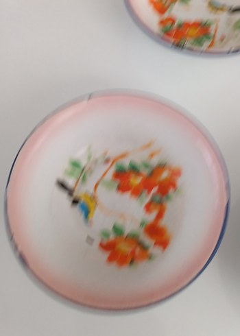 Çiçek Desenli Renkli Seramik Kaseler - Görsel 2