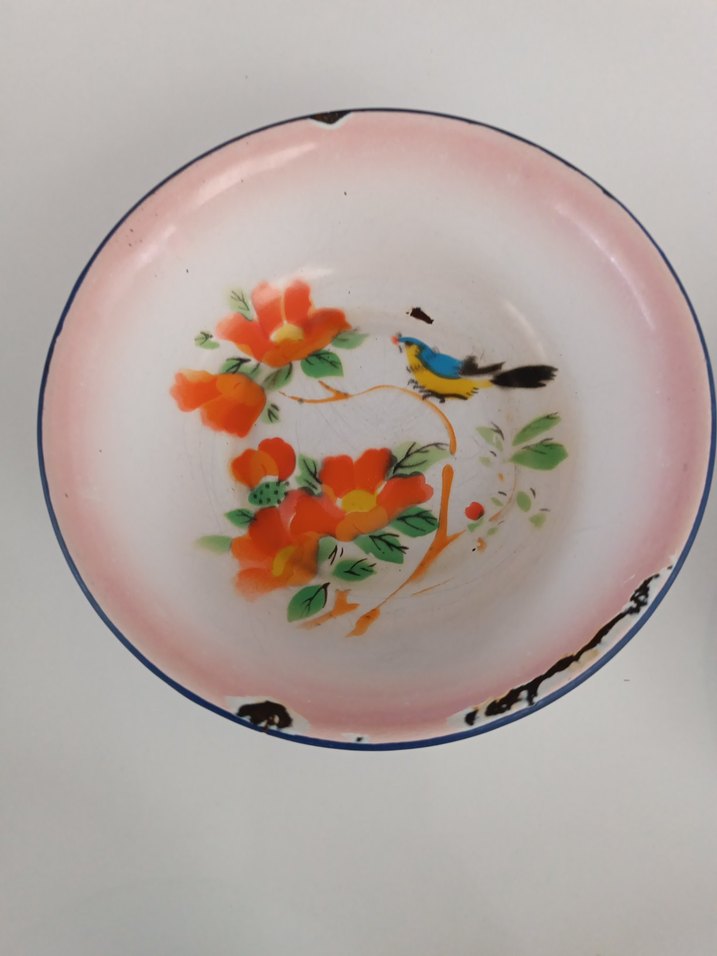 Çiçek Desenli Renkli Seramik Kaseler - Görsel 3