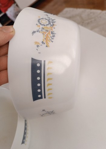 Beyaz Pastel Desenli Kapaklı Saklama Kabı - Görsel 5