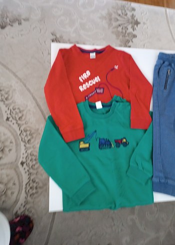 Erkek Çocuk Koyu Mavi Bol Kesim Denim Pantolon - Görsel 3