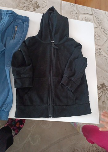 Erkek Çocuk Koyu Mavi Bol Kesim Denim Pantolon - Görsel 8