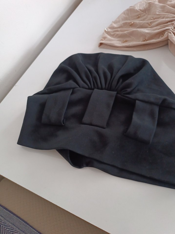 Bohem Tarzı Kadın Basic Şal Bej ve Siyah - Görsel 3