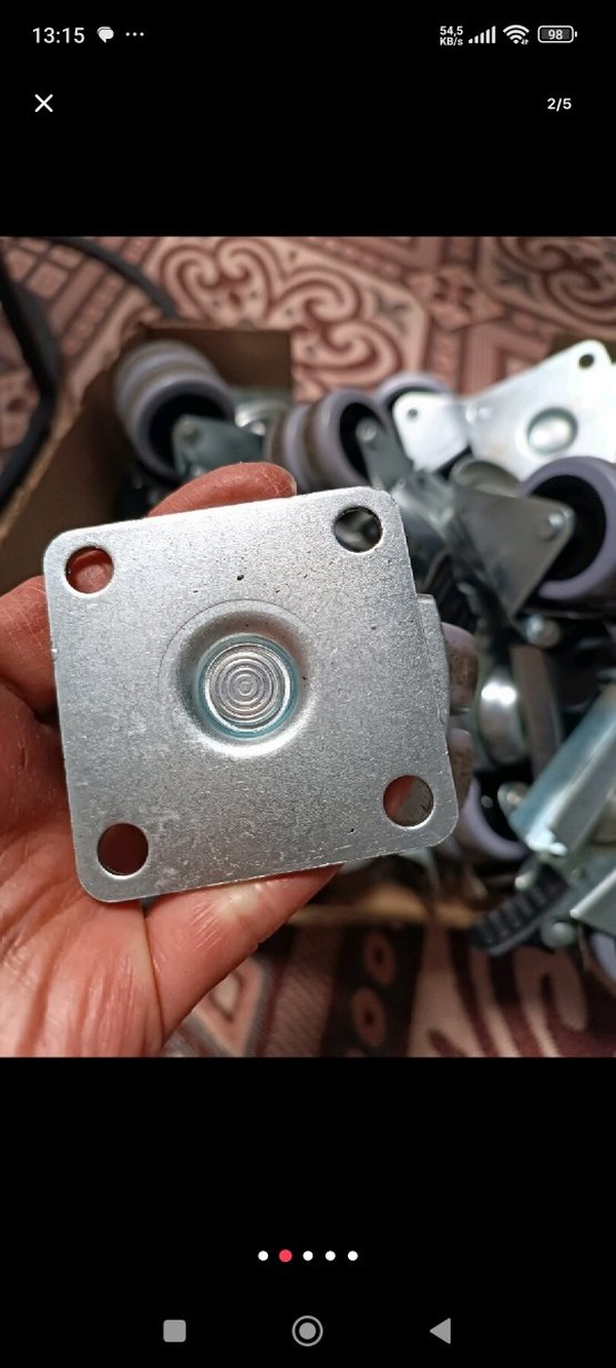 Gri Tekerlekli Mobilya Tekerlekleri - Görsel 2