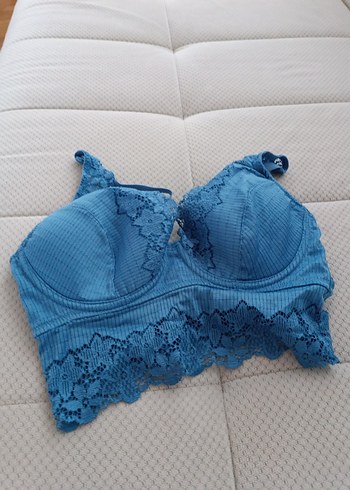 Mavi Dantel Detaylı Bohem Kadın Bralet