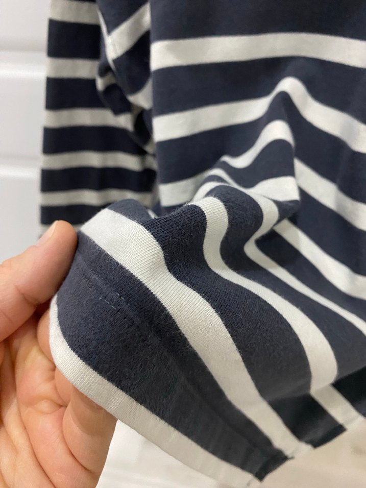 Zara marka.Erkek Çocuk Gri Çizgili Pamuklu Sweatshirt - Görsel 3