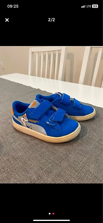 Puma köpekbalığı figürlü eğlenceli çocuk ayakkabısı