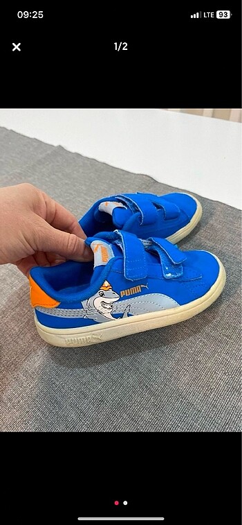 Puma Puma köpekbalığı figürlü eğlenceli çocuk ayakkabısı