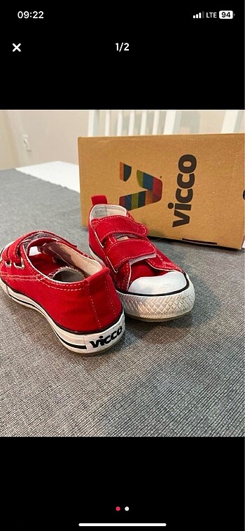 Vicco Vicco kırmızı düz ayakkabı