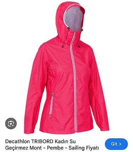 Trıbord kadın su geçirmez mont