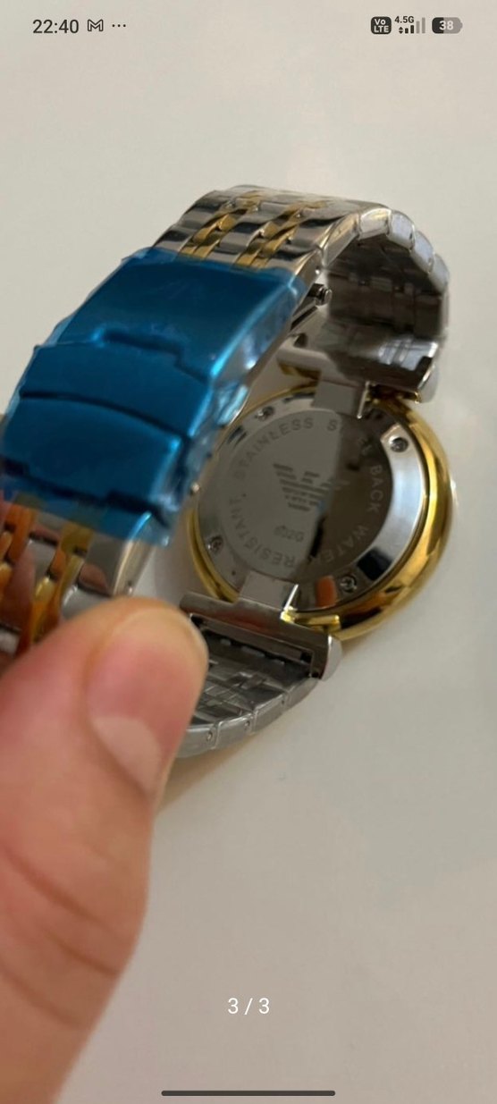 Emporio Armani Altın Renkli erkek Kol Saati - Görsel 2