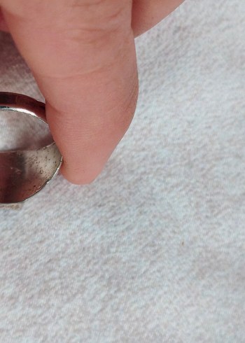 Erkek Vintage kırmızı Taşlı Yüzük - Görsel 4