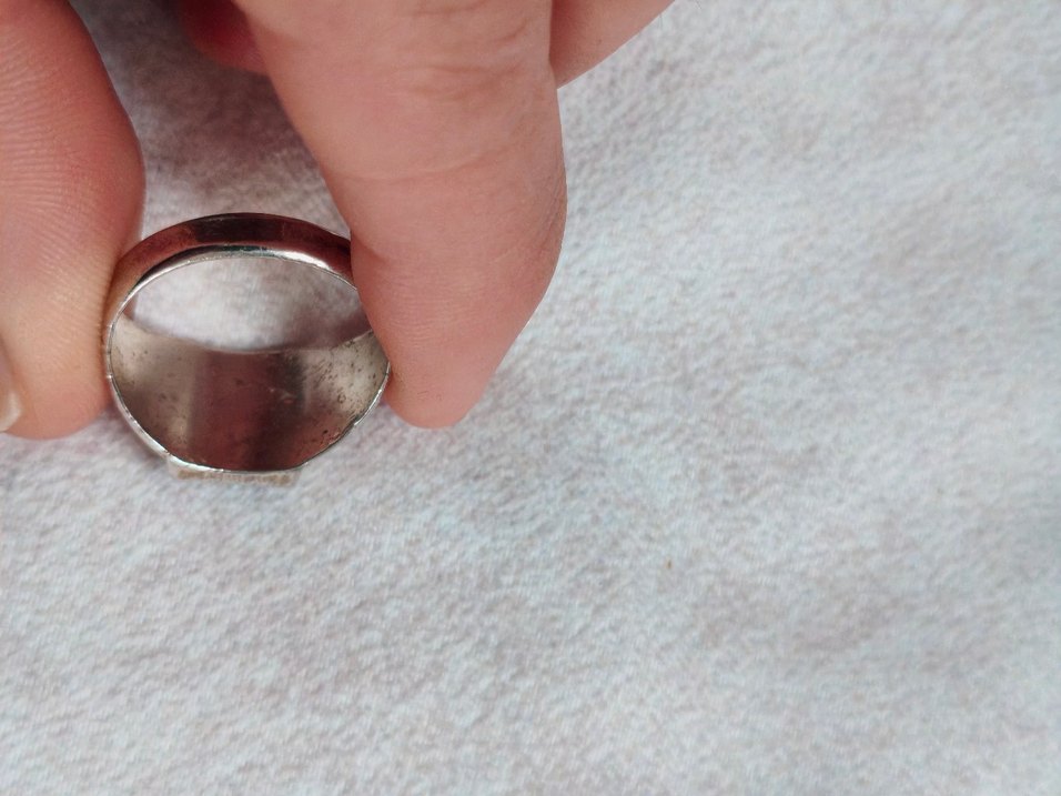 Erkek Vintage kırmızı Taşlı Yüzük - Görsel 4