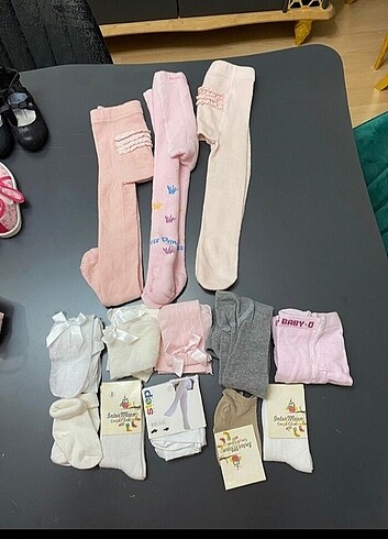  Beden 12 18 ay bebek külotlu çorap