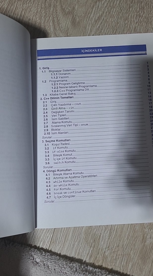 C++ Nesne Tabanlı Programlama Kitabı - Görsel 3