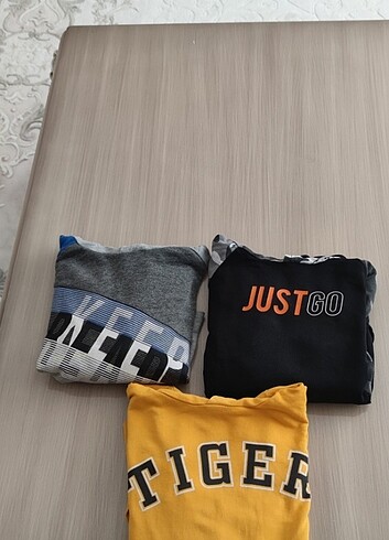 3 âdet sweatshirt ikisi DeFacto biri LCW Waikiki