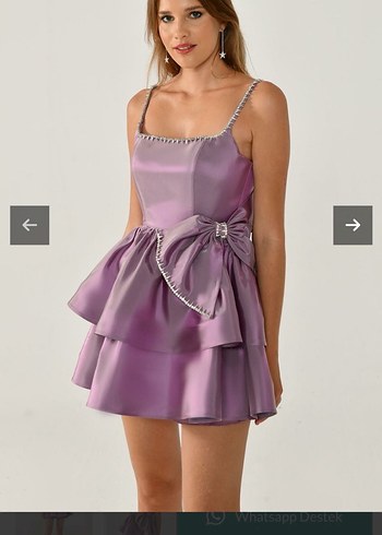 Alfabeta abiye mor elbise - Görsel 2