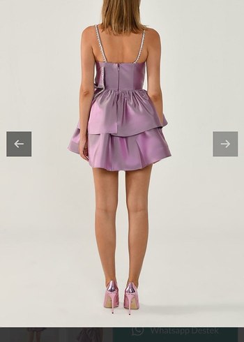 Alfabeta abiye mor elbise - Görsel 3