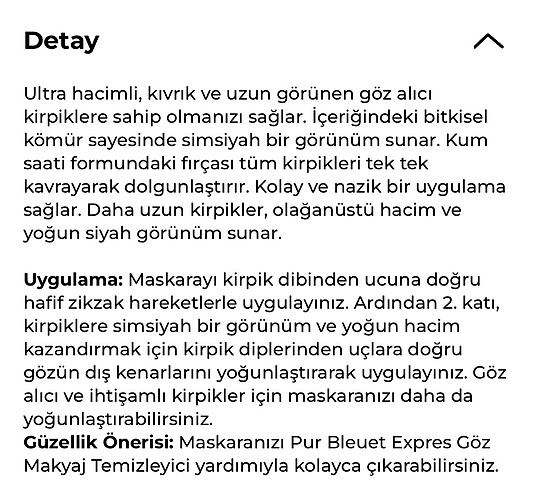 Beden Renk Yves Rocher Maskara