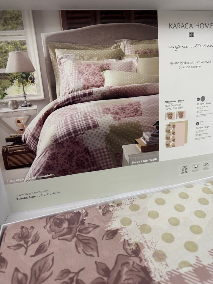 Bej Desenli Nevresim Takımı - Görsel 2