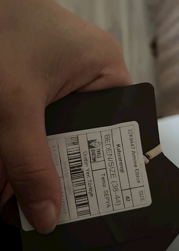 38 Beden Bohem Uzun Kollu Kahverengi Desenli Elbise