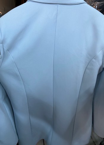 Koton Düğmeli Mavi Kadın Blazer Ceket