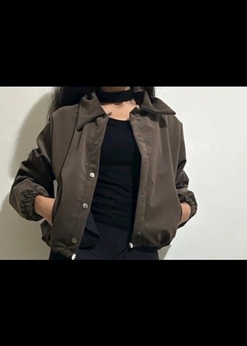 Zara Kahverengi Yüksek Yakalı Kadın Ceket