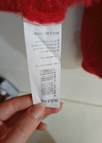 s Beden kırmızı Renk Addax Kırmızı Örgü Triko Kadın Hırka