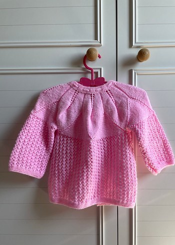Diğer Kız Çocuk Pembe Örgü Hırka