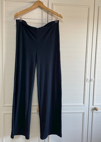 Navy Piliseli Kadın Kumaş Pantolon