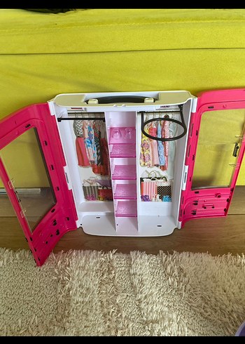Beden Barbie Temalı Pembe Dolap Düzenleyici