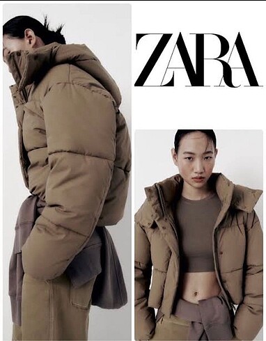 Zara puffer şişme mont