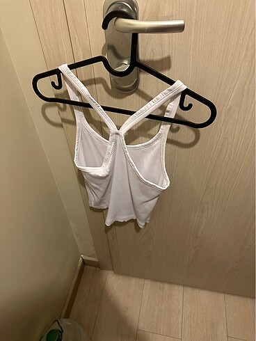 s Beden Zara askılı halter bluz tişört