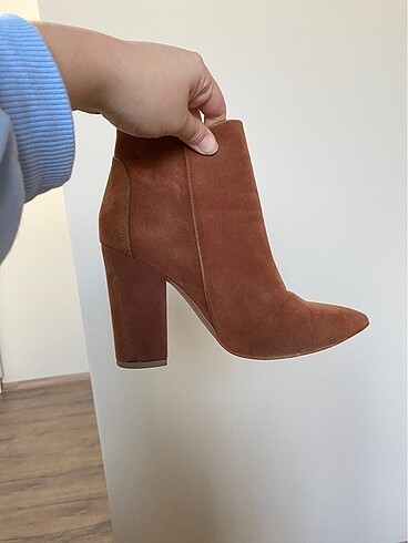 38 Beden camel Renk Taba topuklu bot