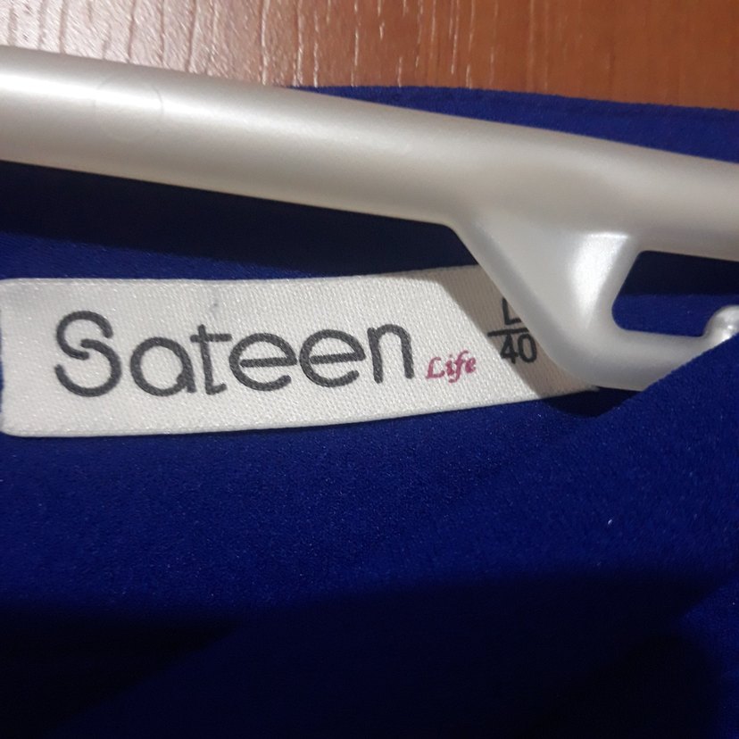 Kadın Mavi Midi Drapeli Etek - Görsel 2