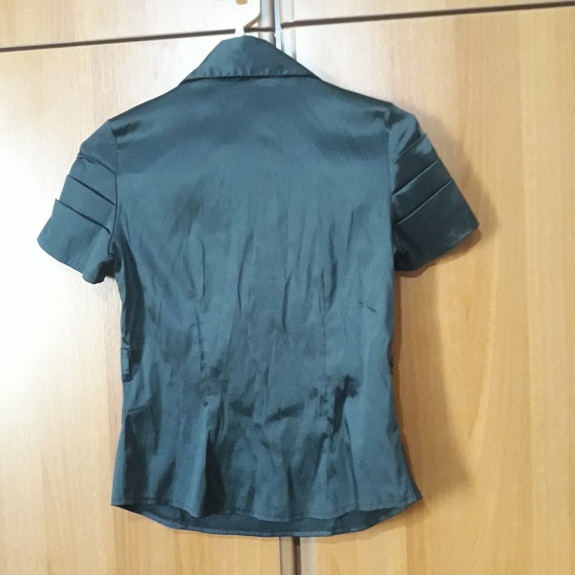 Siyah Kısa Kollu bluz - Görsel 3