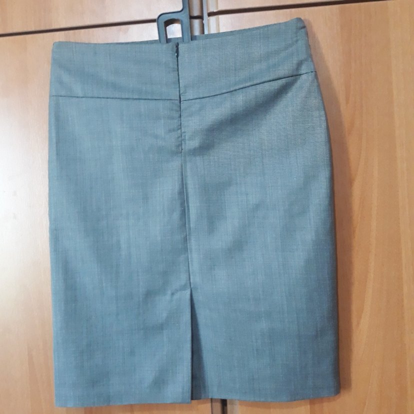 Gri klasik  Etek - Görsel 2