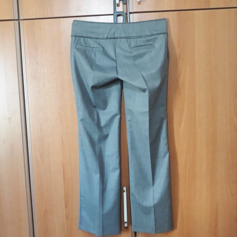 Gri KadınKumaş Pantolon - Görsel 2