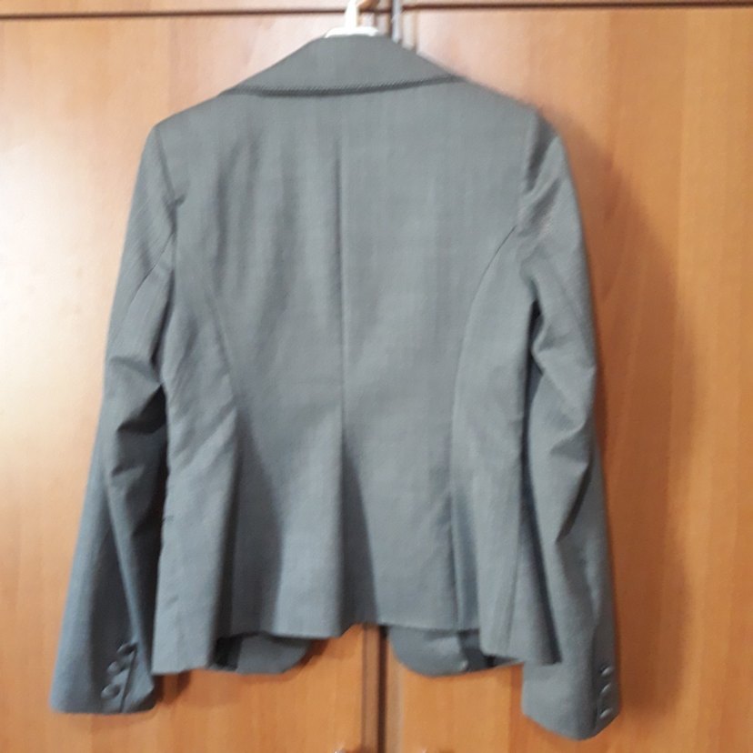Gri Kısa Kesim Kadın Blazer Ceket - Görsel 2
